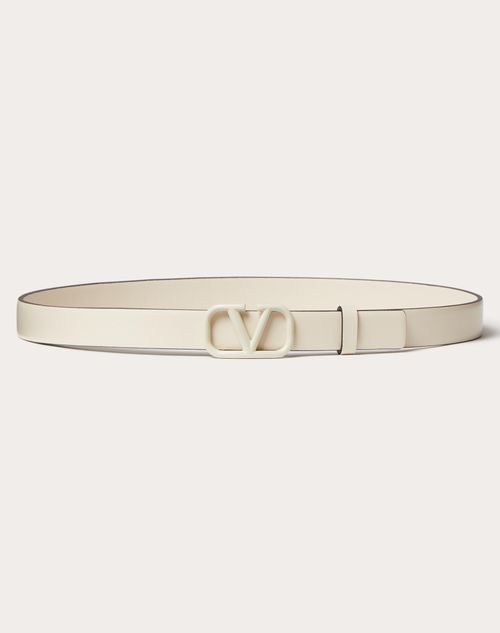 Vlogo Signature Belt In Shiny Calfskin With Crystals 30 Mm