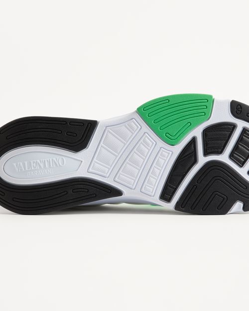 Valentino Garavani - Panther Blaze Low-top Trainer In Ripstop Fabric - White/light Blue - Man - Trainers