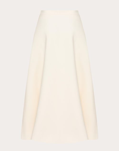 Valentino - Crepe Couture Midi Skirt - Ivory - Woman - Skirts