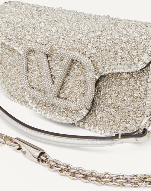 Valentino Garavani Locò Embroidered Small Shoulder Bag for Woman 