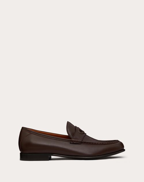 Valentino Garavani - Vlogo The Bold Edition Calfskin Leather Loafer - Fondant - Man - Loafers & Oxford