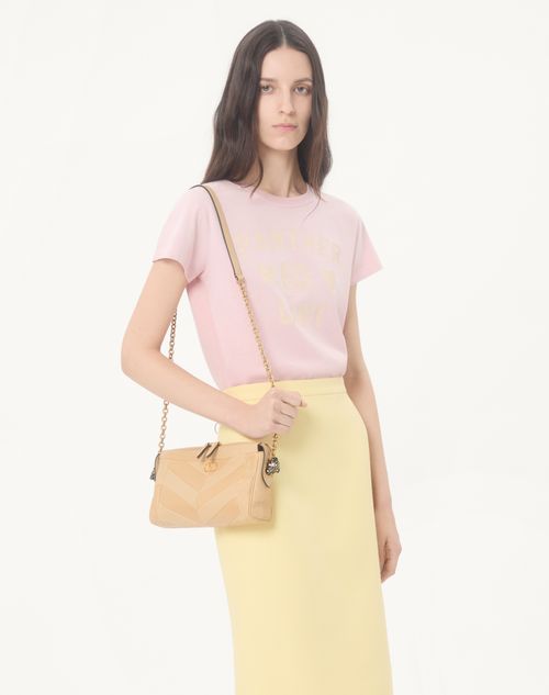 Valentino - Printed Cotton T-shirt - Pink - Woman - T-shirts And Sweatshirts