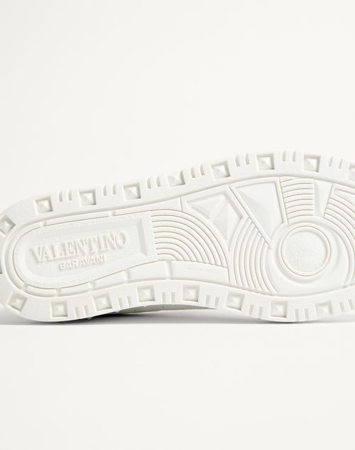 Valentino Garavani - Freedots Low-top Sneaker In Calfskin - White - Man - Man F&f Integration