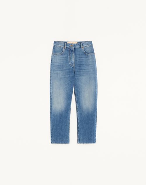 Valentino - Denim Pants - Denim - Woman - Denim