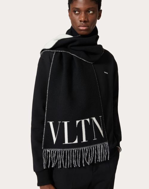 Vltn ウール X カシミア マフラー for メンズ インチ ブラック