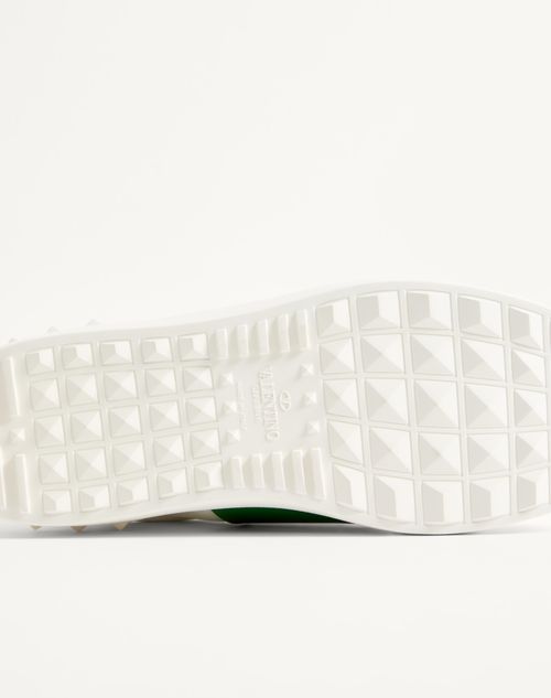 Valentino Garavani - Calfskin Open Sneaker - White/green - Man - Man