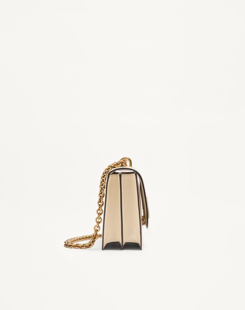 Valentino Garavani - Valentino Garavani Vain Shoulder Bag In Shiny Calfskin - Butter - Woman - Shoulder Bags
