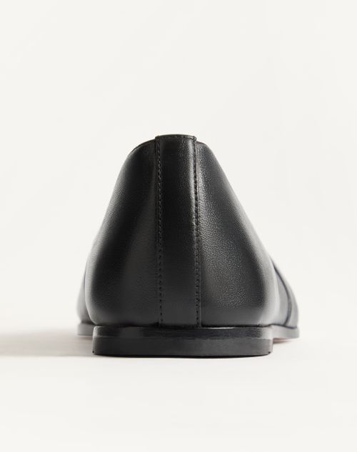 Valentino Garavani - Étudiant Nappa Leather Loafer - Black - Man - Loafers And Drivers