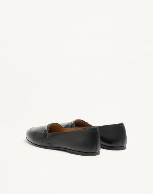 Valentino Garavani - Étudiant Nappa Leather Loafer - Black - Man - Loafers And Drivers