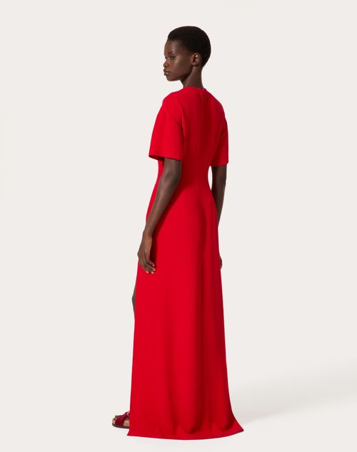 RED VALENTINO✨ROSE PRINT CADY DRESS　38moumoのレディースアパレル