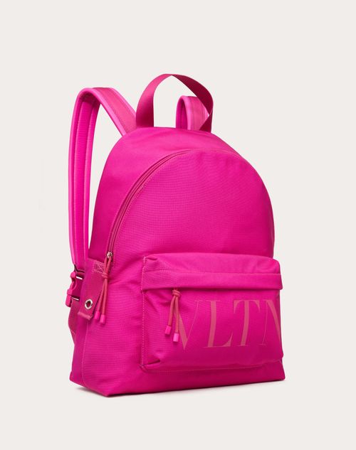 Valentino Garavani - Vltn Nylon Backpack - Pink Pp - Man - Vltn - M Bags