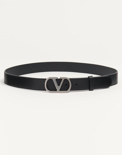 Vロゴ シグネチャー シャイニーカーフスキン ベルト 30mm for Vロゴ シグネチャー シャイニーカーフスキン ベルト 30mm for