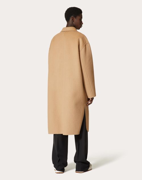 Valentino rockstud camel hair mens overcoat.