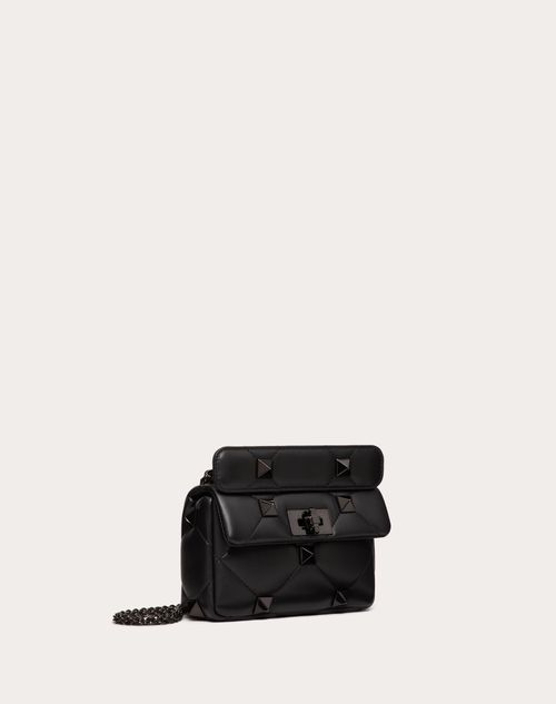 Valentino Garavani - Online Exclusive Small Nappa Roman Stud The Shoulder Bag With Chain And Tone-on-tone Studs - Black - Woman - New Arrivals