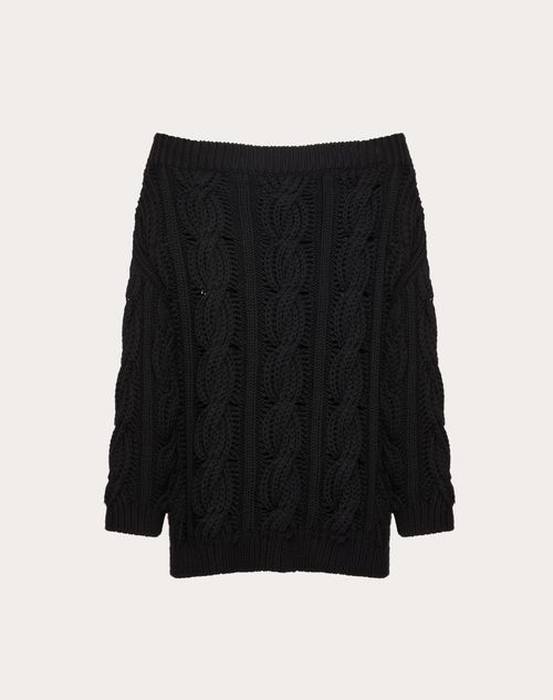 Valentino - Wool Jumper - Black - Woman - Knitwear