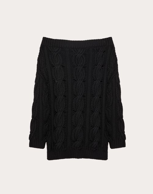 ウールセーター for ウィメンズ インチ ブラック | Valentino JP ウールセーター for ウィメンズ インチ ブラック | Valentino JP