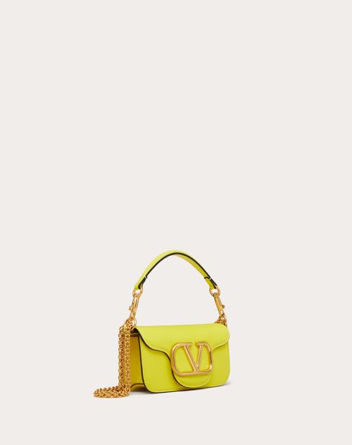 Valentino Garavani - Locò Small Shoulder Bag In Calfskin - Yellow - Woman - Shoulder Bags