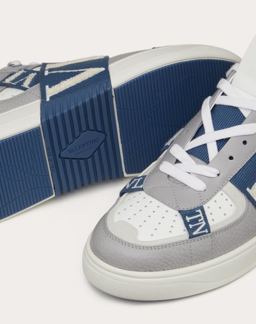 Valentino Garavani - Vl7n Calfskin Sneaker - Grey/blue/ice - Man - Man View All