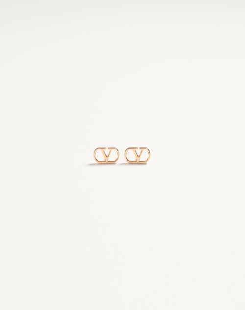 Valentino Garavani - Vlogo Signature Metal Earrings - Gold - Woman - Jewelry