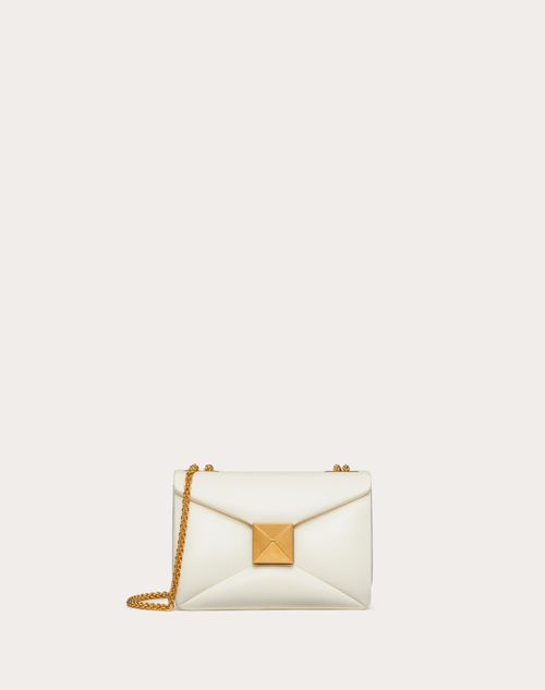 One Stud Nappa Micro Bag With Chain for Woman in Ivory