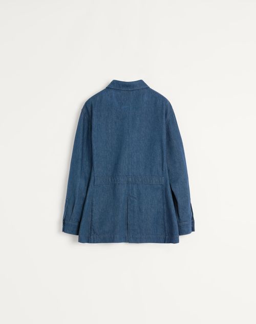 Valentino - Valentino Denim Safari Jacket - Denim - Man - Denim