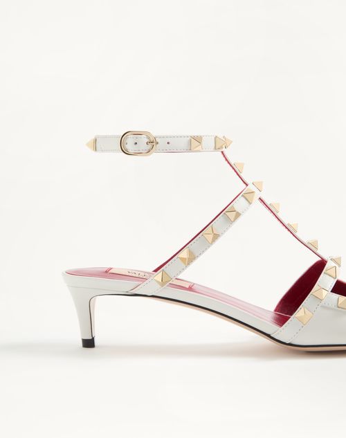 Valentino Garavani - ロックスタッズ キッドスキン パンプス 40mm - ホワイト - ウィメンズ - パンプス & スリングバック