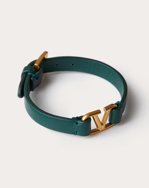 Valentino Garavani VLogo buckled bracelet - Green