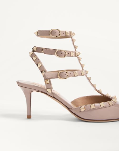 Valentino Garavani - Rockstud Caged Pump 65Mm - Poudre - Woman - Shoes