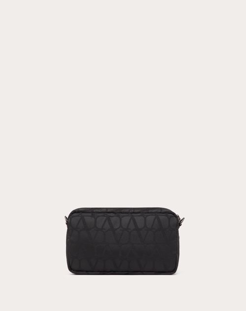 Valentino Garavani And Porter Shoulder Bag for Man in Black Valentino Garavani And Porter Shoulder Bag for Man in Black