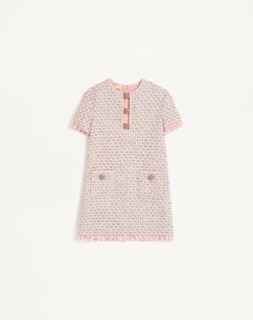 Valentino - Embroidered Ribbon Tweed Short Dress - Multicolor - Woman - Dresses