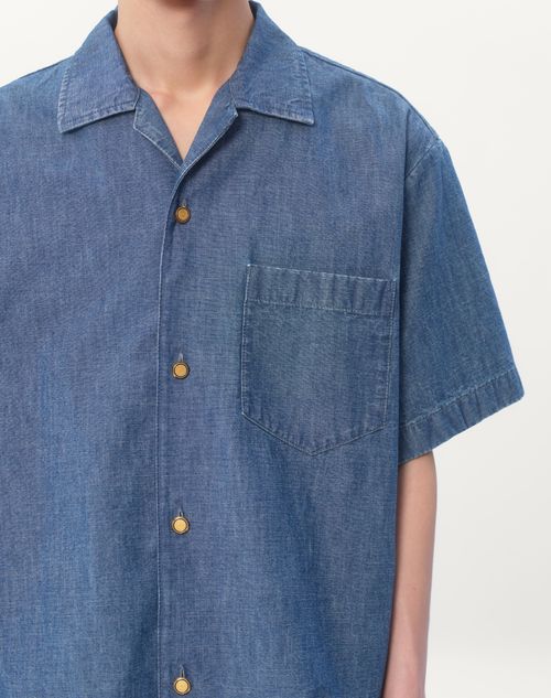 デニム ボウリングシャツ for メンズ インチ デニム | Valentino JP デニム ボウリングシャツ for メンズ インチ デニム | Valentino JP