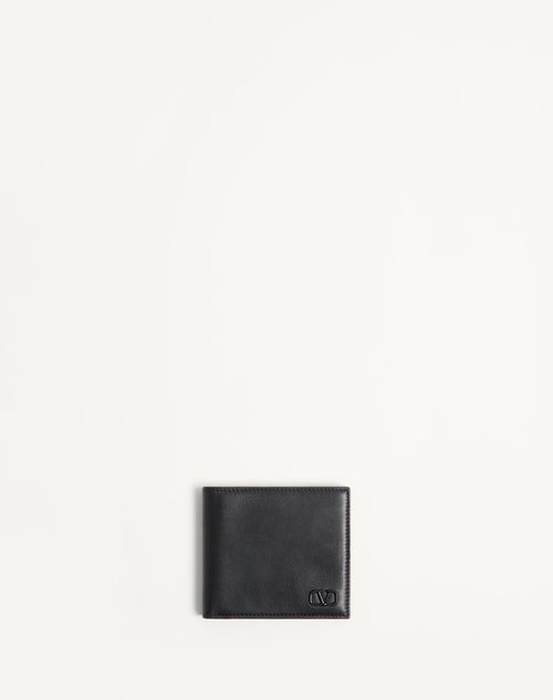 Valentino Garavani - Vlogo Signature Wallet - Black - Man - Wallets And Small Leather Goods