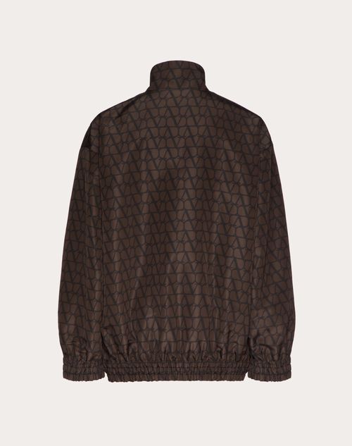 Valentino - Silk Faille Jacket With All-over Toile Iconographe Print - Ebony/black - Man - Outerwear