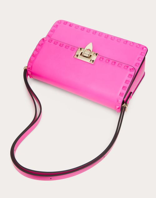 Rockstud 23 Small Leather Shoulder Bag in Pink - Valentino