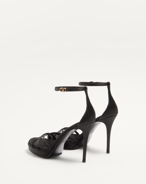 Valentino Garavani Eveninglam Satin Platform Sandal 120mm