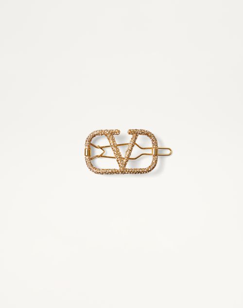 Vロゴ シグネチャー メタル X スワロフスキー®クリスタル ヘア Vロゴ シグネチャー メタル X スワロフスキー®クリスタル ヘア