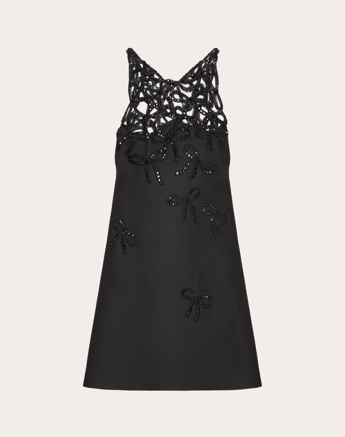 Valentino - Embroidered Crepe Couture Dress - Black - Woman - Woman Ready To Wear Sale