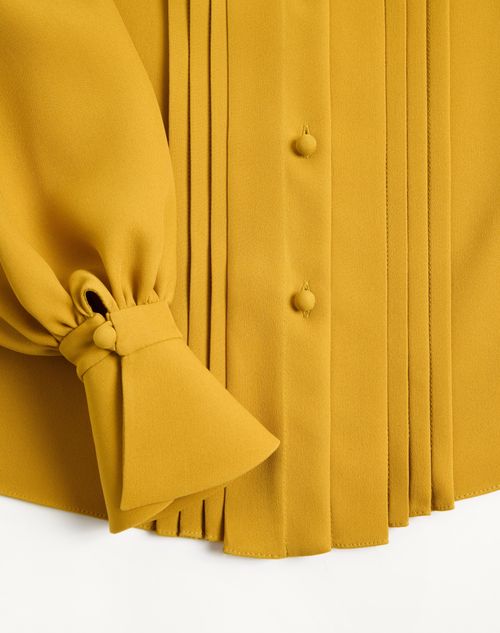 Valentino - Cady Couture Shirt - Yellow - Woman - Shirts & Tops
