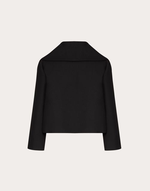 Valentino - Double Compact Drill Petite Jacket - Black - Woman - Jackets And Blazers