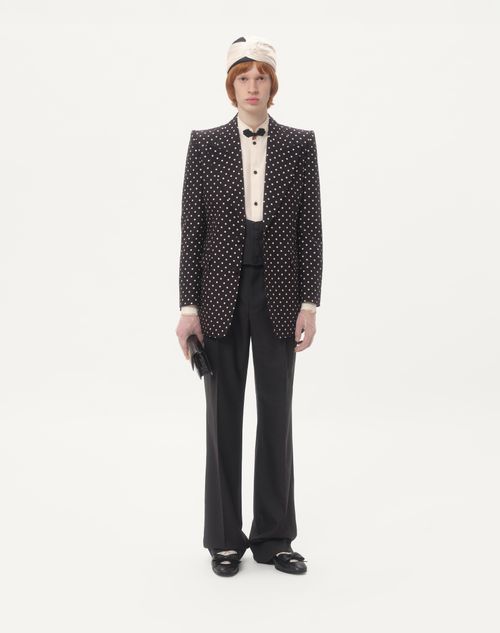Valentino バレンティノ シルク セットアップ ジャケット パンツ 上下 Valentino バレンティノ シルク セットアップ ジャケット パンツ