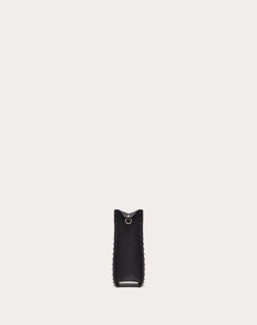 Valentino Garavani Rockstud Hobo Bag In Grainy Calfskin for Valentino Garavani Rockstud Hobo Bag In Grainy Calfskin for