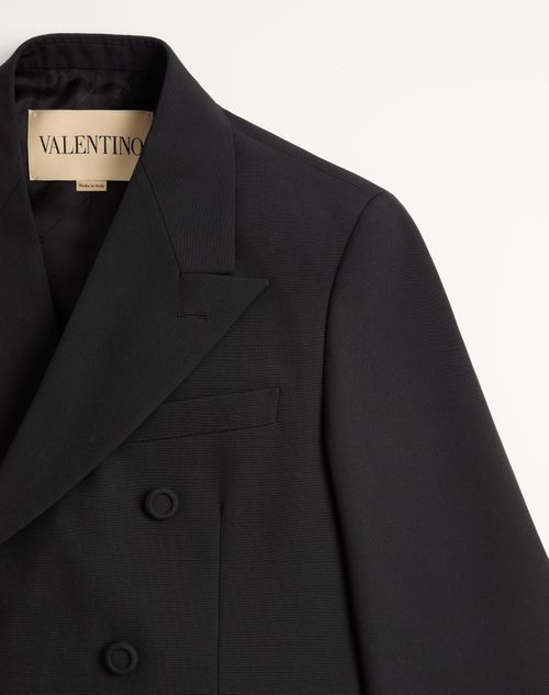 Valentino - Valentino Double-breasted Wool Jacket - Black - Man - Coats And Blazers