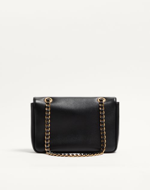 Valentino Garavani - Valentino Garavani Djuna Medium Chain Bag In Nappa Leather - Black - Woman - Shoulder Bags
