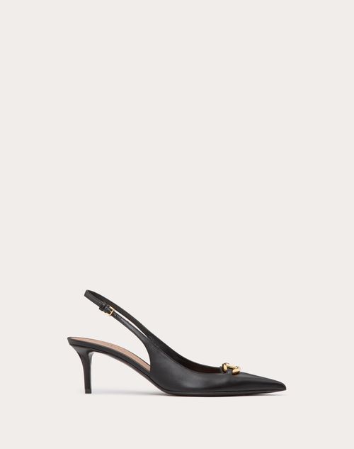 Valentino Garavani - The Bold Edition Vlogo Slingpump Aus Kalbsleder, 60 Mm - Schwarz - Frau - Pumps