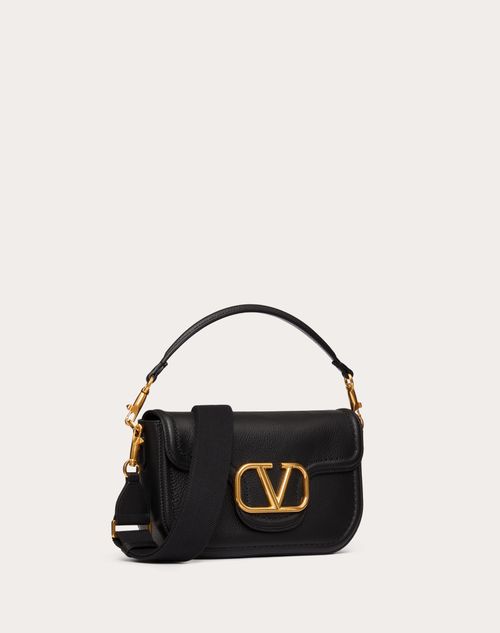 Valentino Garavani - Sac Porté Épaule Alltime En Cuir De Veau Grainé Souple - Noir - Femme - Boutique D'hiver