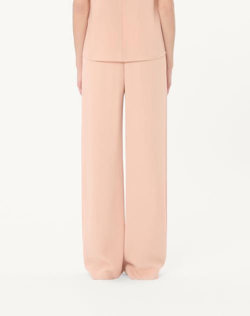 Valentino - Cady Couture Trousers - Salmon - Woman - Pants And Shorts