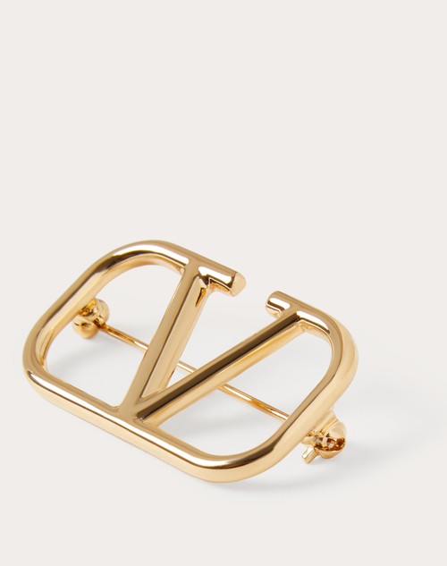 Valentino Logo Brooch