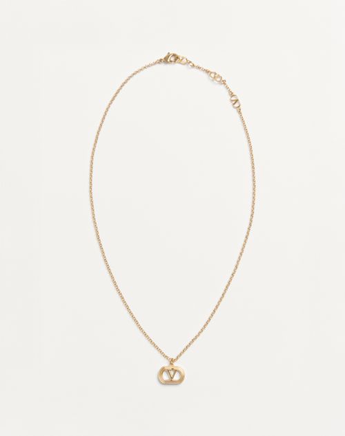 Valentino Garavani - Ovalette Metal Necklace - Gold - Woman - Jewellery