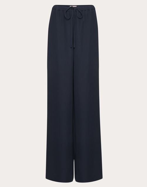 Valentino - Cady Couture Trousers - Navy - Woman - Pants And Shorts