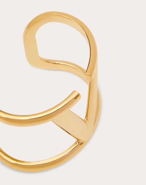Valentino Garavani - Vlogo Signature Metal Bracelet - Gold - Woman - Bracelets
